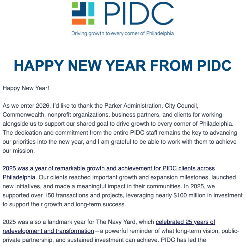 Image of newsletter.