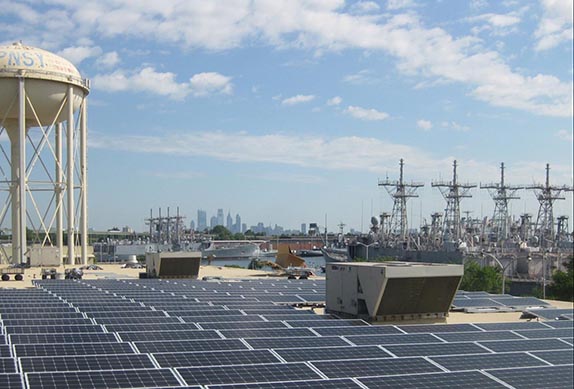 Image of solar power panels